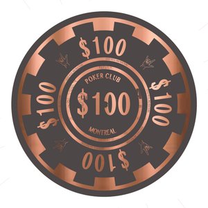 Chip da poker $100, 2015